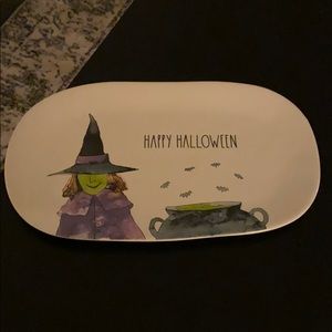 Late RAe Dunn Platter Halloween